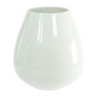 Vase Ease XL en céramique, blanc brillant Ø 28 x H. 32 cm